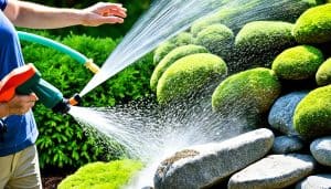 Cleaning Landscape Rocks